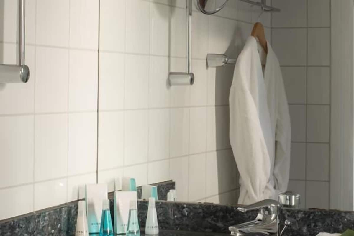 shower, free toiletries, hair dryer, dressing gowns