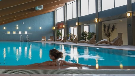 Indoor pool, seasonal outdoor pool