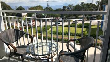 Family Studio Suite, 2 Queen Beds | Balcony