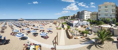 On the beach