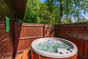 Cabaña, 1 cama de matrimonio grande | Spa