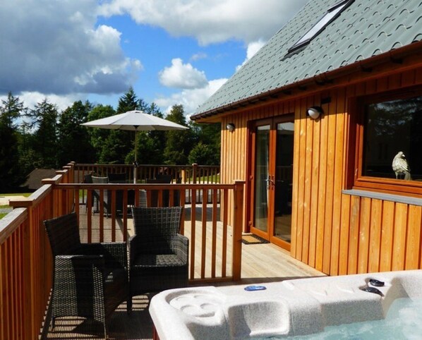 Cabaña, varias camas | Terraza o patio