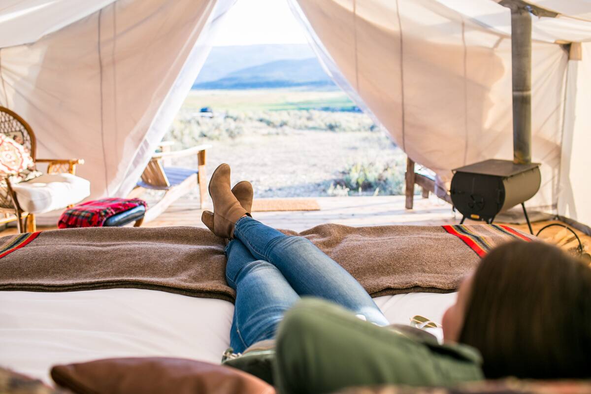 Luxury Tent, 1 King Bed, Hill View, Mountainside | Mountain view