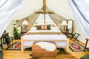 Luxury Tent, 1 King Bed, Hill View, Mountainside | Premium bedding, down comforters, in-room safe, individually decorated