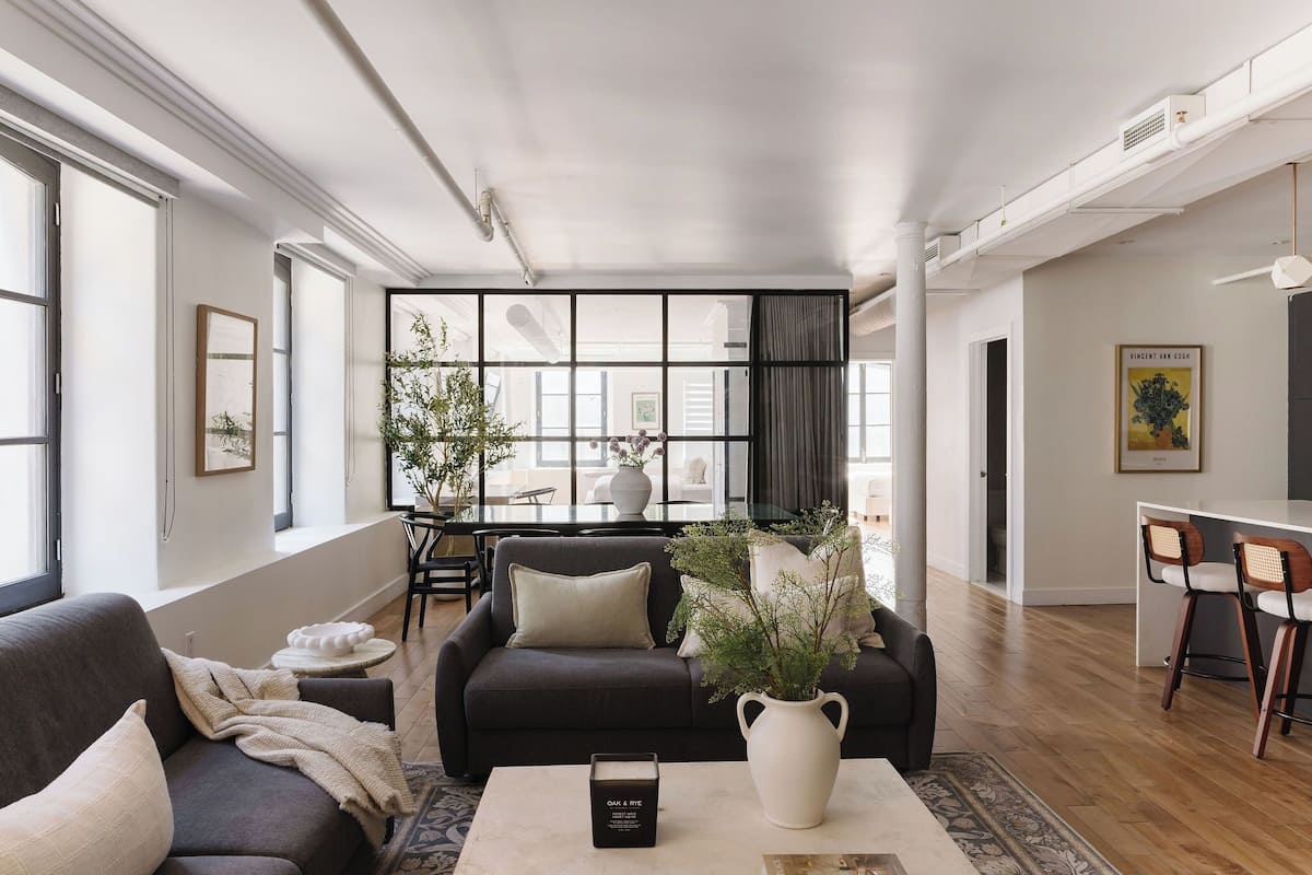 Luxury Apartment, 3 Bedrooms (Unit 2) | Living area | 65-inch flat-screen TV with cable channels, TV, Netflix