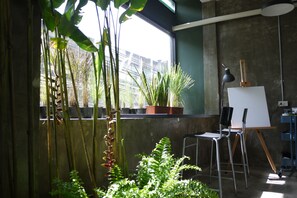 Signature Shared Dormitory, Multiple Beds, 2 Bathrooms, City View | Aerobics facility - OasisCafe&Nap - Hostel (Bangkok)