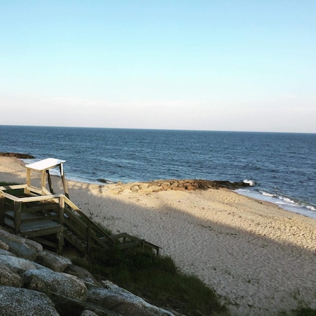 Beach. Doryman Motel