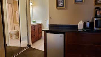 Free toiletries, hair dryer, towels