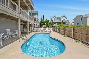 A heated pool