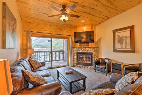 Steps to Grand Lake: Condo w/ Deck & Mtn Views