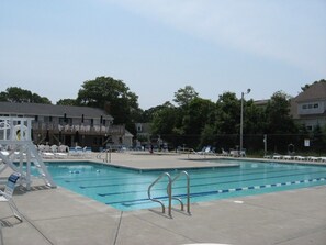 Outdoor pool - Cape Cod Falmouth Getaway, Great Harbors, Pool, Close Beaches Aug 10-16 avail (Falmouth)