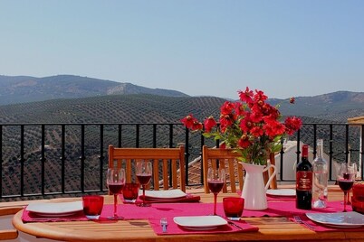 Traditional Mountain Village House, Private Pool, WiFi and Extensive Views  