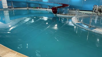 Indoor pool, a heated pool