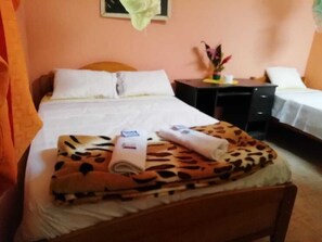 Double Room, 2 Twin Beds, Private Bathroom | 1 bedroom, free WiFi, bed sheets