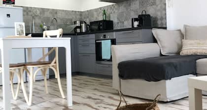 Appartement le BohĂšme, en centre du village, 300m de la mer, animaux bienvenus