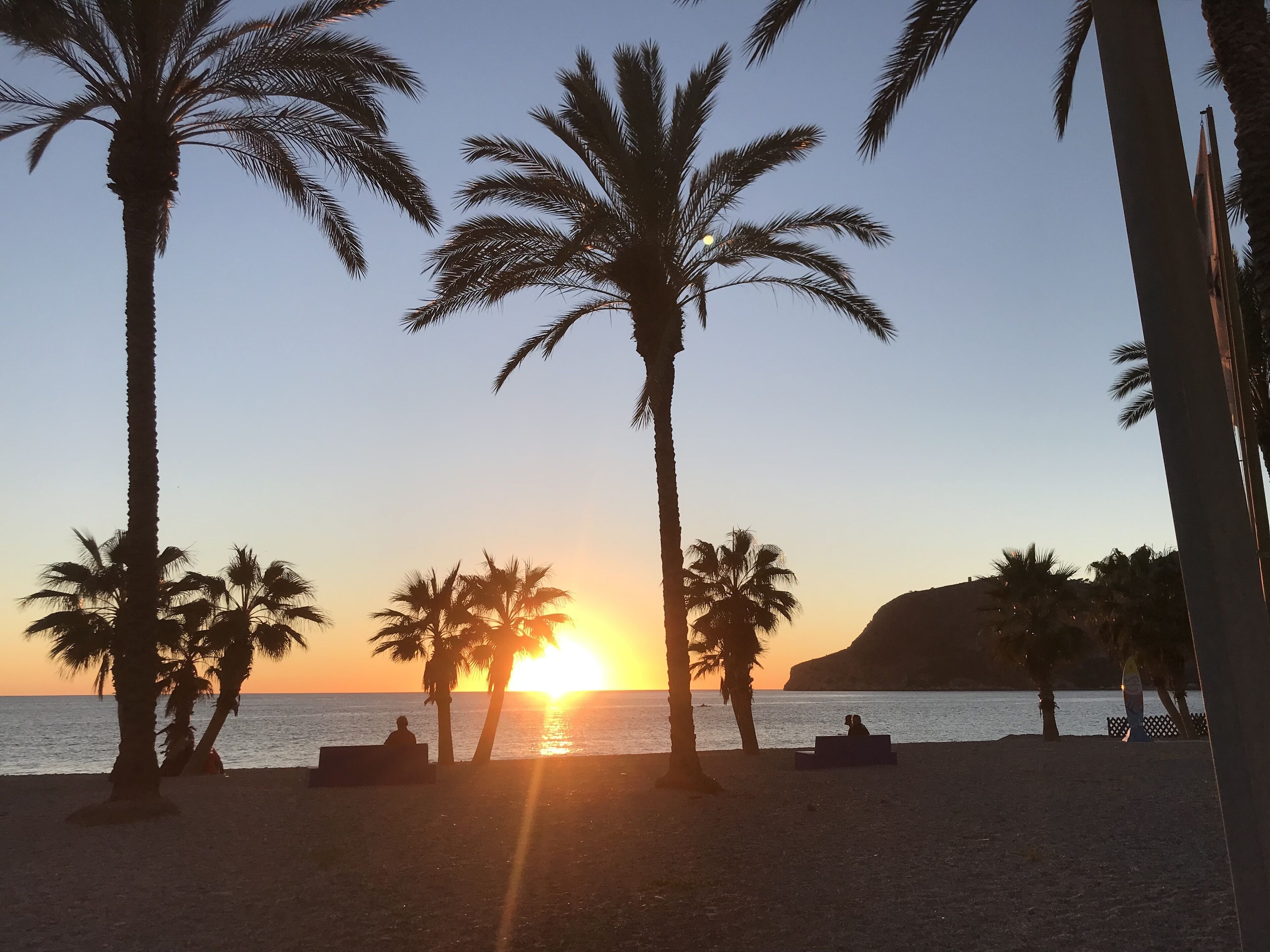 Beach nearby, sun loungers