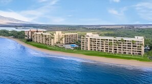 Exterior - DIRECT Oceanfront! Amazing Panoramic View Sugar Beach 236! Refresh, Relax, Enjoy (Kihei)