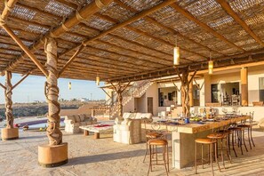 Outdoor dining - Fabulous Fall and Winter:  HEATED POOL! (Todos Santos)