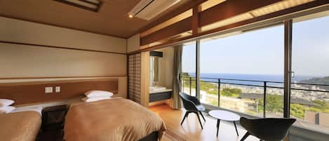 传统客房 (JP-Style Twin Room - New BLDG 3F) | 客房内保险箱、免费 WiFi、床单