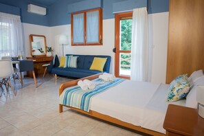 Studio dành cho gia đình | Bộ đồ giường cao cấp, két bảo mật tại phòng 