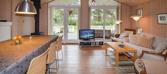 Beach front home in Lundby with sauna