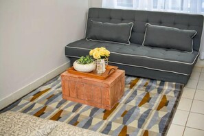 Studio | Living room | 40-inch flat-screen TV with satellite channels, TV - The White Lantern (Nairobi)