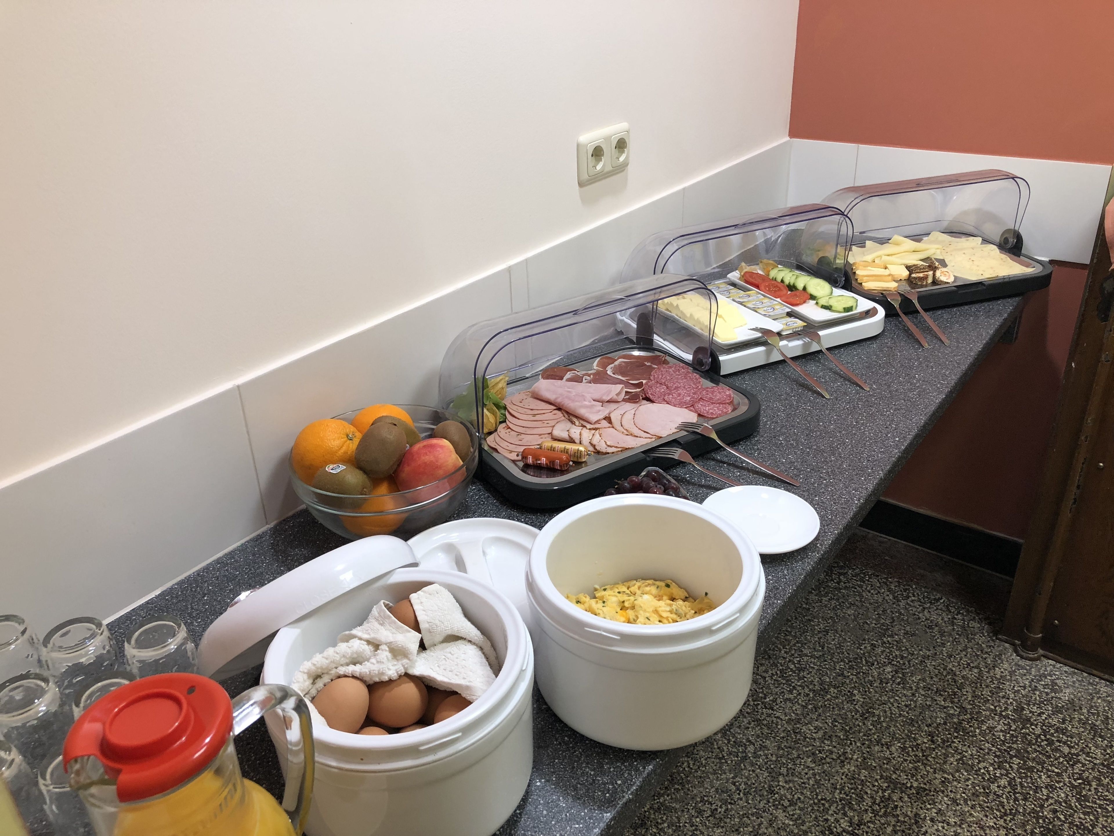 daily buffet breakfast (eur 10 per person)