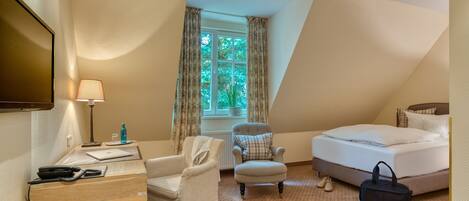 Standaard eenpersoonskamer | 1 slaapkamer, hypoallergeen beddengoed, een kluis op de kamer