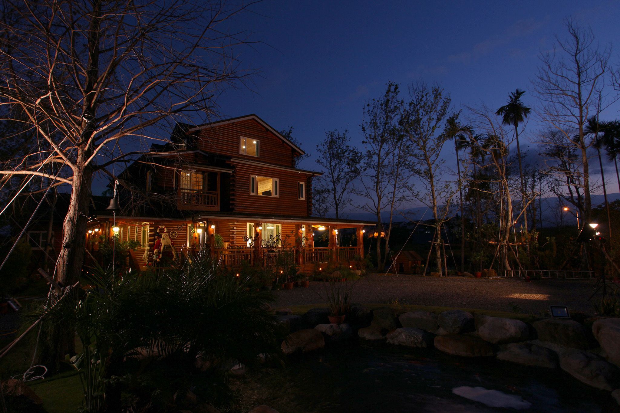 Front of property - evening/night