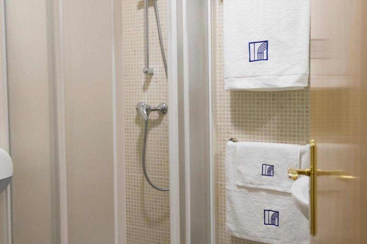 free toiletries, hair dryer, towels