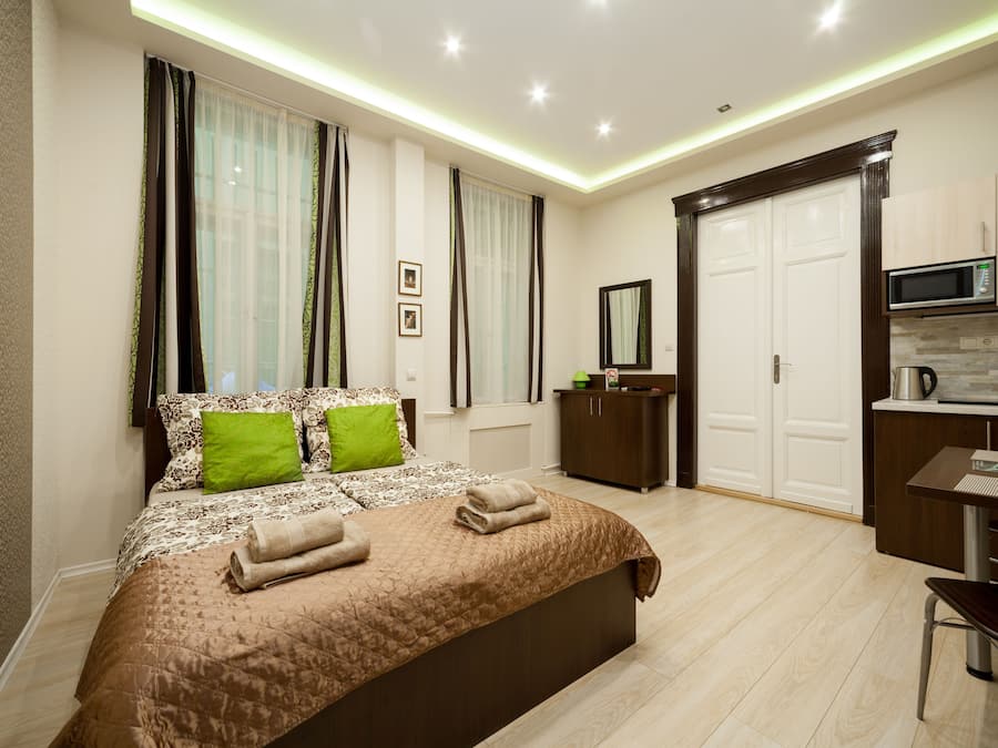 Monolocale Deluxe, 1 letto queen | Insonorizzazione, ferro/asse da stiro, Wi-Fi gratuito