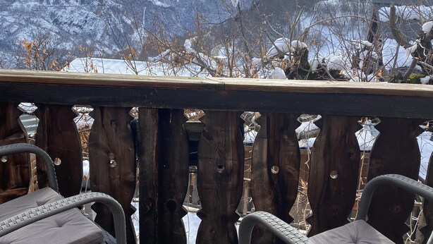 Comfort Double Room, Ensuite, Mountain View (7-8-9) | Balcony view - Auberge de la Foret (Auris)
