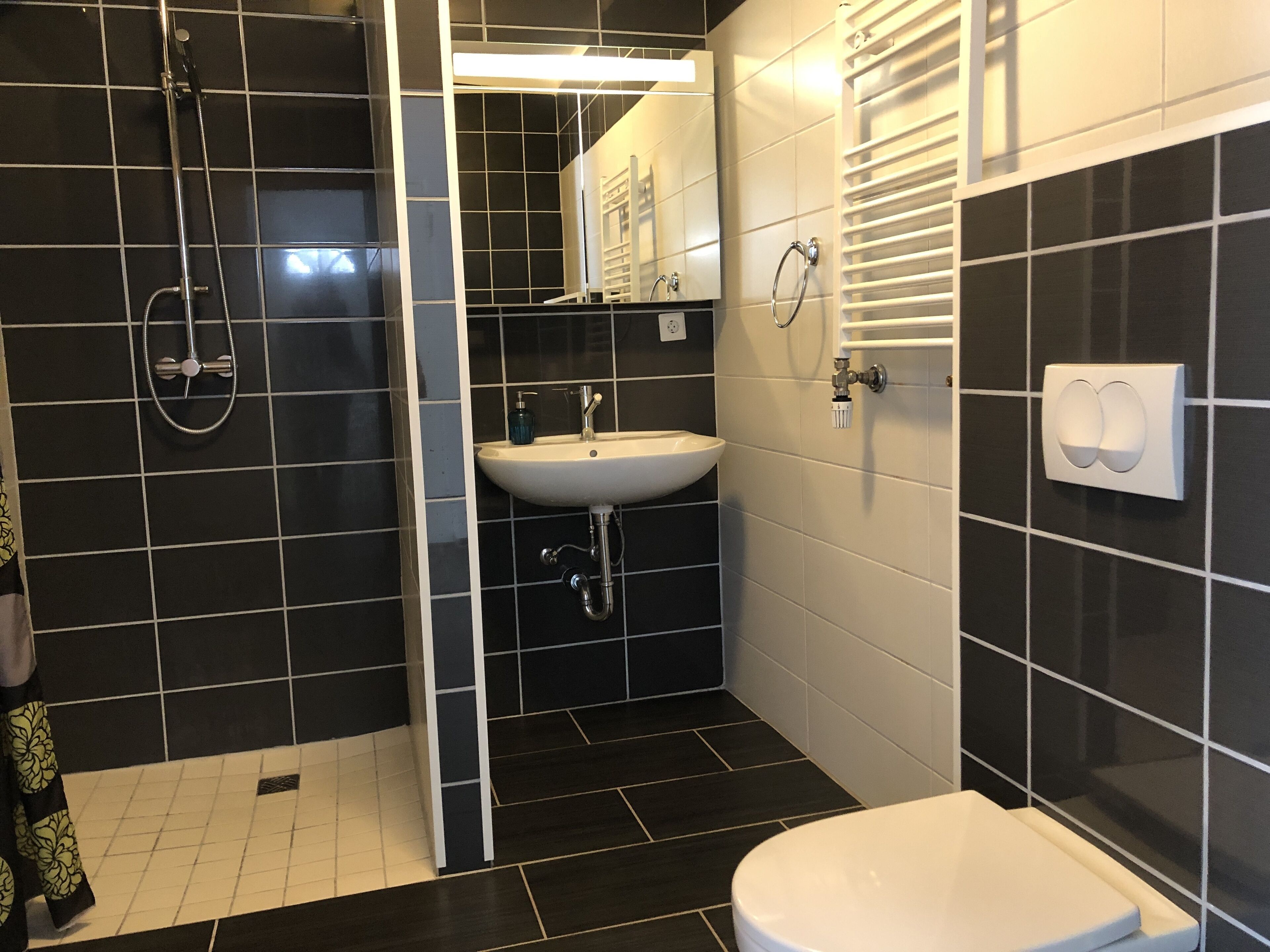 free toiletries, hair dryer, towels