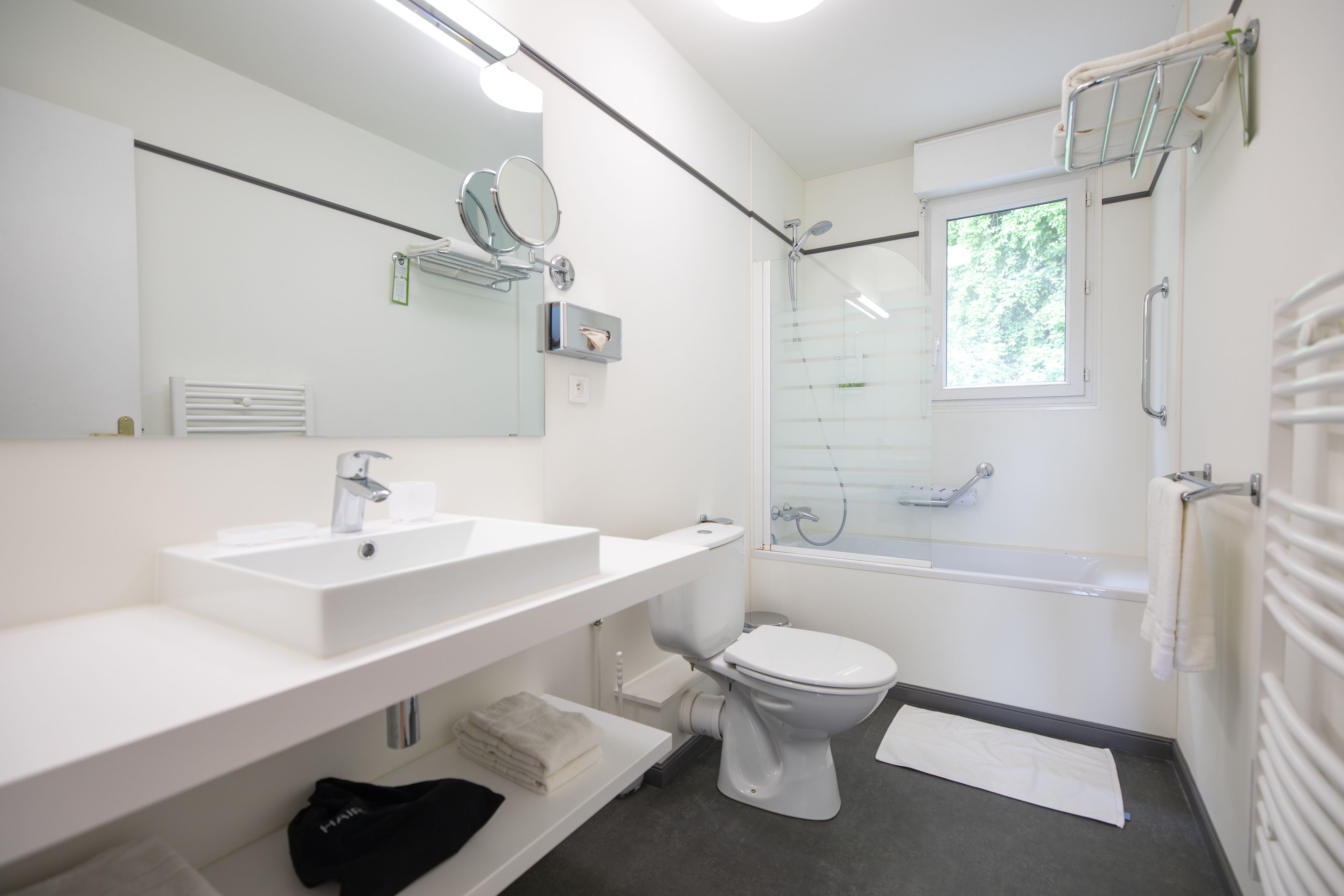 Gratis toiletartikelen, een haardroger