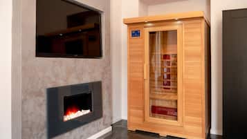 Habitación Royal, sauna | 1 habitación, sábanas de algodón egipcio y ropa de cama de alta calidad