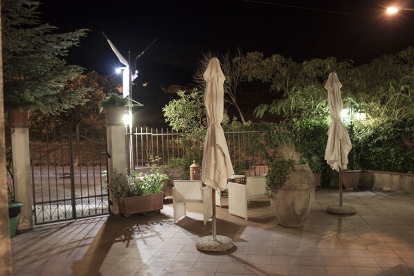 Front of property – evening/night