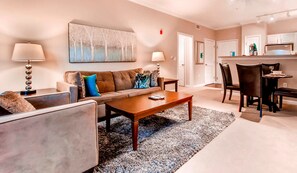 Luxury Apartment, 2 Bedrooms | Living room - Bluebird Suites in Downtown Providence (Providence)