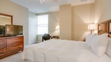 Departamento de lujo, 1 habitación | Ropa de cama hipoalergénica y decoración personalizada