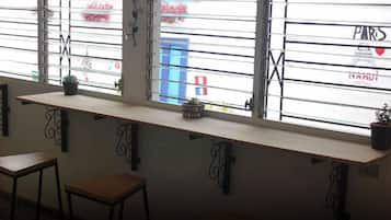 Fridge, stovetop, cookware/dishes/utensils