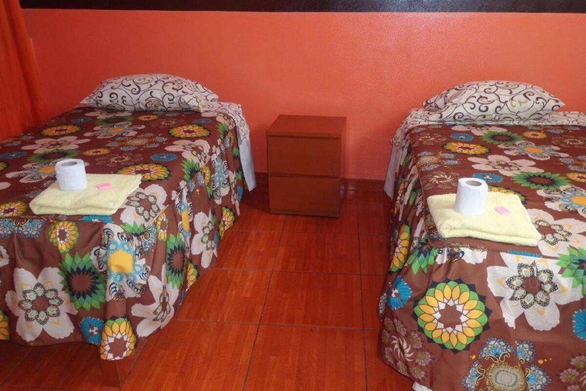Habitación con 2 camas individuales, 2 camas individuales | Wifi gratis