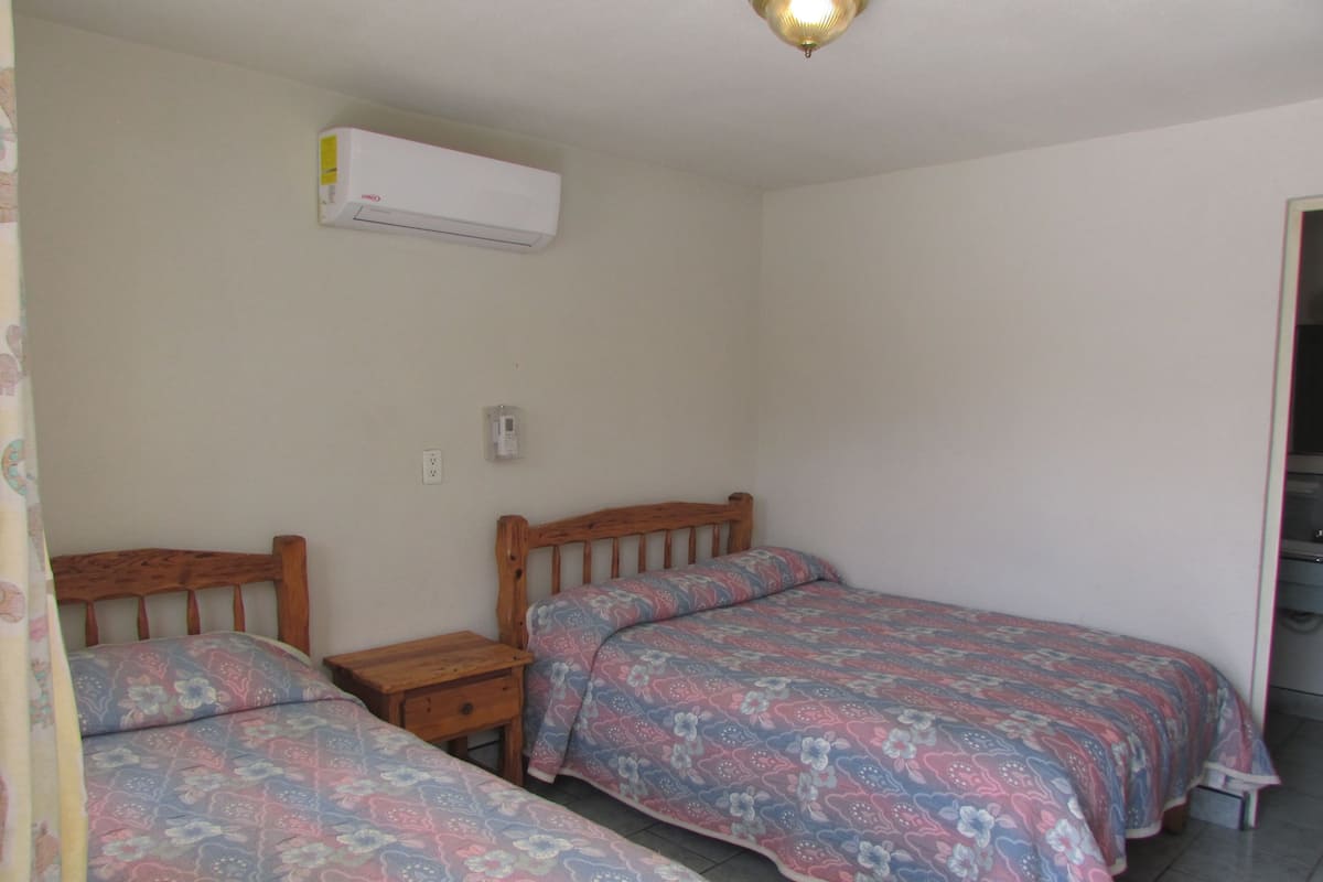 Desk, free WiFi, bed sheets