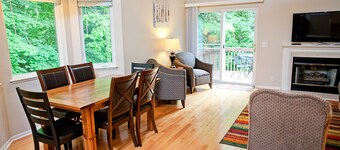 Large CLEAN Saugatuck Condo, Wooded Ravine, Cathedral Ceilings, Open Concept