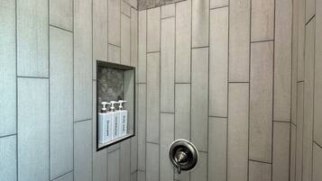 Towels, shampoo