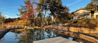 Chalet Ly's Nest, house on the mountain - with natural swimming pond and well-fenced park