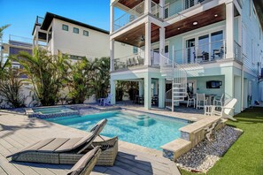 A heated pool