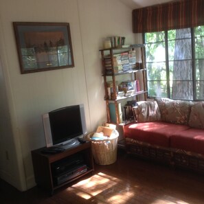 TV, DVD player, books - Relax at our River Front Cabin in Historic Upper Canyon  (Ruidoso)