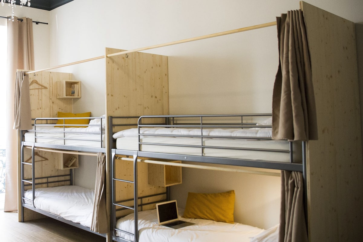 Economy Quadruple Room, Shared Bathroom | Premium bedding, individually furnished, soundproofing, free WiFi