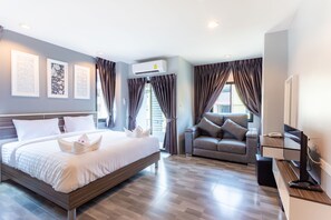 Exclusieve suite | Een bureau, gratis wifi, beddengoed