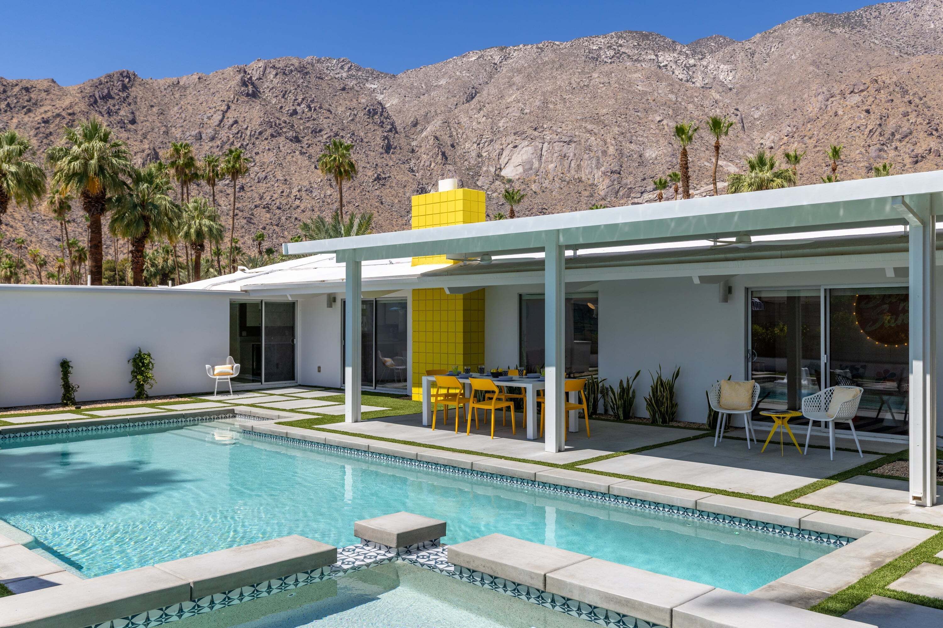 A heated pool