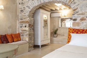 设计双人房, 无烟房, 露台 | 埃及棉床单、高档床上用品、Select Comfort 床、特色装修